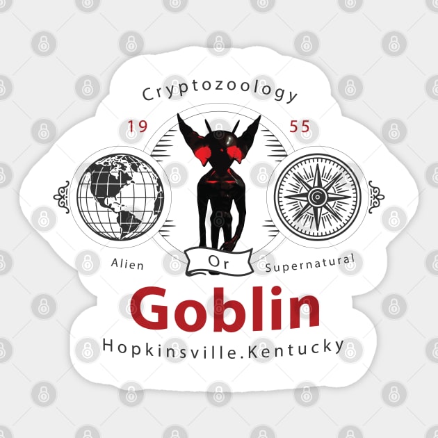 Hopkinsville Goblin Kelly Kentucky Sticker by JonHale